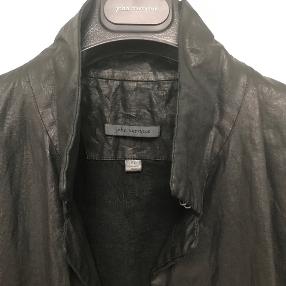 John Varvatos Slim fit waxed coat size 40. - Picture 10 of 11